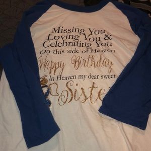 Happy heavenly birthday shirts Clearance